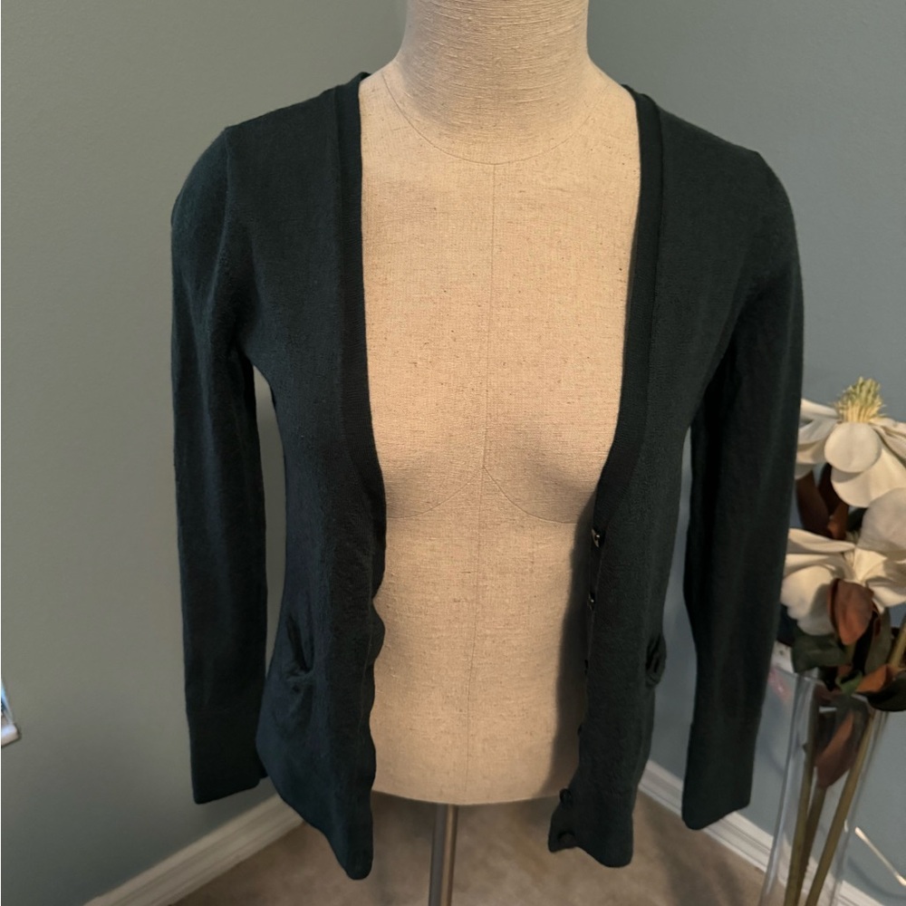 Halogen Hunter Green Cardigan